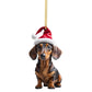 🐶 🎁Köp 1 få 1 gratis🔥🎄 7 stycken hängande hundmotiv julgransprydnader, vacker dekoration till julgranen ✨