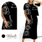 Women's casual floral t-shirt and bustier