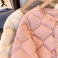 ✨Få 49% rabatt💖Quiltad vinterjacka med knappar för damer