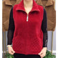Women's Casual Lapel Premium Faux Mink Fur Zipper Vest