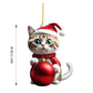 🎄10 stilar😻Katt julgran prydnad✨Hängande kattprydnader