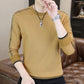 Herr Rund Hals Varm Fodrad Sweatshirt