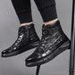 👞Men's Waterproof Warm Faux Leather Snow Boots