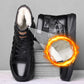👞Men's Waterproof Warm Faux Leather Snow Boots