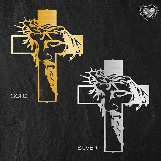 ON SALE🔥Jesus kors metallskylt Kristus väggdekor
