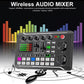 🔥🎁Nyhet 50 % RABATT🔥F998 Live-ljudkortsmixer, podcast-ljudgränssnitt med DJ-mixereffekter, röstväxlare med ljudeffekter för karaoke, livestreaming, inspelning, spel
