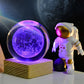 🔥🎁Nyhet 50 % RABATT🔥🥳💞50 000+ SÅLDA!💫🌌 Ta med galaxen in i ditt rum. 3D-kristallkula nattlampa – 50 % RABATT! ✨🌙