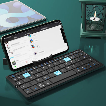 🔥🎁Nyhet 50 % RABATT🔥🔥Bärbar Mini Hopfällbar Tangentbord - Perfekt för Telefon, Surfplatta och Laptop