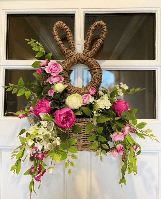 Bunny Basket Hängande Väggficka Vårdekor