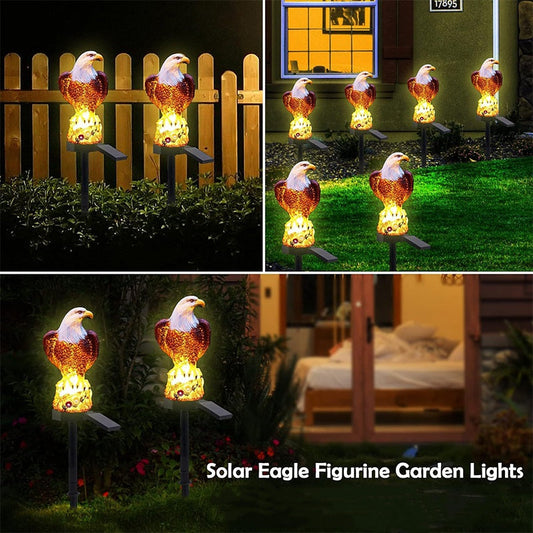 🔥🎁Nyhet 50 % RABATT🔥Outdoor Eagle Design – solcellsdriven trädgårdslampa