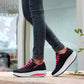 Kvinnors Avslappnade Modemedvetna Andningsbara Sneakers med Tjock Sula