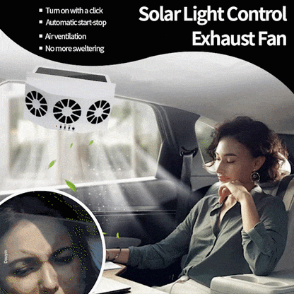 🔥🎁Nyhet 50 % RABATT🔥🔥Solcellsdriven Bilfläkt – Din Bil, Ditt Hälsosamma Andrum