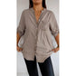 Casual topp med patchwork pailletten