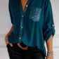 Casual topp med patchwork pailletten