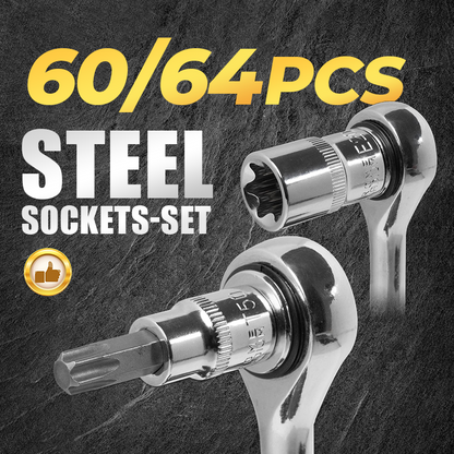 🔥🎁Nyhet 50 % RABATT🔥🏆🔩 Det ultimata hylssatsen för mekaniker – CR-V hylssats i stål🔧
