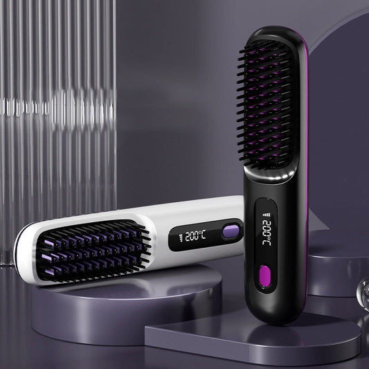 🔥Sommar Hot Sale 50% Off🔥Wireless Ceramic Heating Hair Straightening Comb