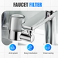 🚰 50% rabatt! 🔥 Universalmunstycksfilter till kran – 720° rotation – Vattenbesparande, två sprutlägen, enkel installation💧