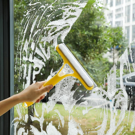 🧼 50% RABATT NU! 💧 3 i 1 Fönsterrengöringsverktyg – Spraya, Skrubba & Torka, Randfritt, För flera ytor ✨