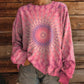 👚Säsongsbutik🍂Losvallend tie-dye-tröja för damer