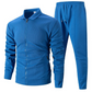 🔥🎁Nyhet 50 % RABATT🔥Snyggt 2-delat set med kavaj och joggingbyxor för herr