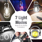 🔥🎁Köp 2 få 1 gratis🔥🔦 Uppladdningsbar ficklampa för nyckelring – 300 lumen, laddning via USB-C & Kompakt, okrossbar design för EDC⚡