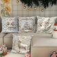 🔥🎁Nyhet 50 % RABATT🔥✨ Julkuddfodral 4-pack - Mjuka 3D-festmotiv med Andas Material för Mysig Julstämning 🎄❤️