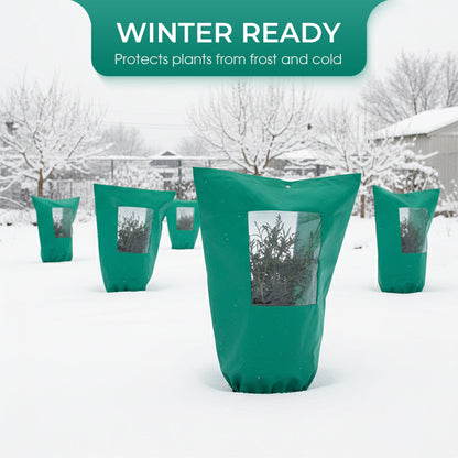 🌿 🔥🎁Köp 1 få 1 gratis🔥❄️ Frysskydd vinterväxtöverdrag med dragkedja & dragsko – transparent fönster, hållbart & mångsidigt – perfekt för frostskydd av växter 🏠