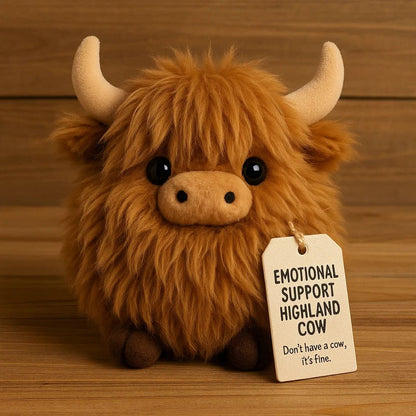 🔥🎁Nyhet 50 % RABATT🔥Emotionellt stöd Highland Cow Plush🎉