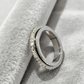 💖 Black-Friday-Erbjudande – 50 % Rabatt! 🔥Rotationsbar spinnerring i titanstål med zirkonia