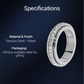 💖 Black-Friday-Erbjudande – 50 % Rabatt! 🔥Rotationsbar spinnerring i titanstål med zirkonia
