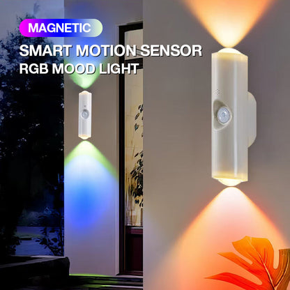 💡🎁Köp 2 få 1 gratis🔥Automatisk belysning vid rörelse – magnetisk RGB-lampa med stämningsljus