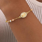 📿 🎁Köp 2 få 1 gratis🔥✨ Elegant Armband med Kors och Strassstenar – Trefärgad Design & Symbolisk Berlock – Perfekt för Vardag & Fest – En Meningsfull Present 💖