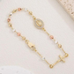 📿 🎁Köp 2 få 1 gratis🔥✨ Elegant Armband med Kors och Strassstenar – Trefärgad Design & Symbolisk Berlock – Perfekt för Vardag & Fest – En Meningsfull Present 💖