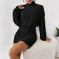 🔥🎁Nyhet 50 % RABATT🔥Rynkad stickad bodycon-klänning för damer