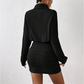 🔥🎁Nyhet 50 % RABATT🔥Rynkad stickad bodycon-klänning för damer