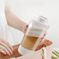 🔥🎁Nyhet 50 % RABATT🔥☕Bärbar multifunktionell uppladdningsbar automatisk omrörande kaffekopp