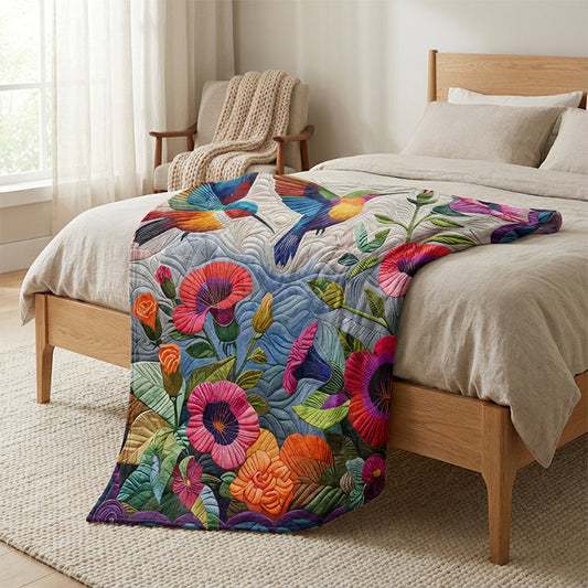 🔥🎁Nyhet 50 % RABATT🔥Mysig och mjuk flanellfilt med blommönster