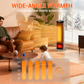 🔥🎁Nyhet 50 % RABATT🔥2-i-1 värmare och luftfuktare, 1500 W bärbar elektrisk värmare med luftfuktningsfunktion, fjärrkontroll, tippskydd, 3-stegs effektreglering, 3D-flammaeffekt, idealisk för sovrum och kontor.