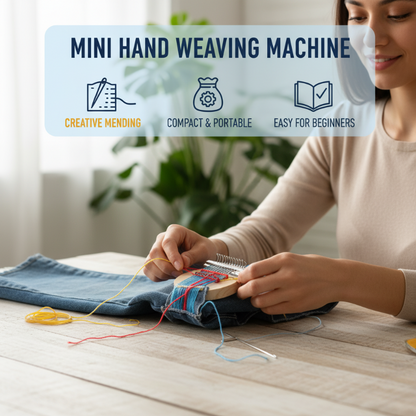 🔥🎁Nyhet 50 % RABATT🔥Mini Handvävningsmaskin
