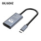 🔥🎁Köp 2 få 1 gratis🔥📺 4K/8K+⚡ Plug-and-Play + 🛡️ Konstruktion i aluminiumlegering! Typ C till HDMI-adapter