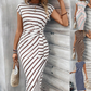 🔥🎁Nyhet 50 % RABATT🔥👗💃 Elegant klänning med knuten midja – smickrande passform, flödande tyg och perfekt för speciella tillfällen ✨