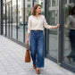 👖 50% RABATT!🌟Damjeans med hög midja och vida ben