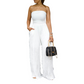🔥🎁Nyhet 50 % RABATT🔥Strapeless skrynklig jumpsuit med vida ben