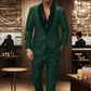 🔥🎁Nyhet 50 % RABATT🔥Mäns Svart Sparkle Tuxedo Dräkt Set