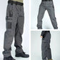 👖 50 % RABATT NU! 🛡️ Herr cargobyxor i taktisk design – gott om fickor, förstärkta knän & perfekta för krävande aktiviteter 💪