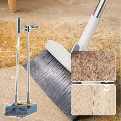 🔥🎁Nyhet 50 % RABATT🔥Stående sopskyffelset med 180° roterande sopborste