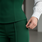 👚 50% RABATT! 👖 Elegant Randig Blus med V-ringning & Vida Byxor för Damer – Klassisk Look, Bekväm & Mångsidig ✨