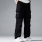 👖 50% RABATT NU!🛠️ Herr Stretch Byxor med Fickor – Multi-Fickor & Dragsko Midja – Casual Raka Byxor 🏃‍♂️