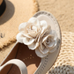 👡 50% RABATT! 🌸 3D-Blommiga Sandaler med Öppen Tå & Klack – Elegant Design, Stabil Klack & Andningsbar 👠