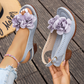 👡 50% RABATT! 🌸 3D-Blommiga Sandaler med Öppen Tå & Klack – Elegant Design, Stabil Klack & Andningsbar 👠